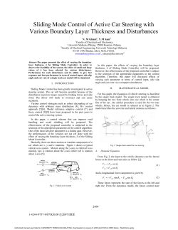 Sam Yahaya Md 2007 Sliding Mode Control Active Car Steering