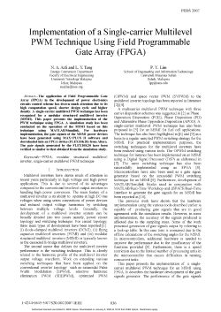 Azli N A 2007 Implementation Single-carrier Multilevel PWM Technique