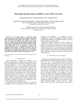 N S Fisal 2007 Bandwidth Sharing Scheme In DiffServ