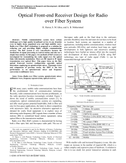 Abu Bakar Mohammad 2007 Optical Front-end Receiver Design