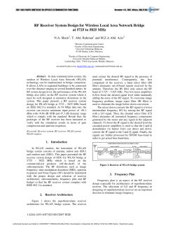 Tharek Abd Rahman 2007 RF Receiver System Design for Wireless