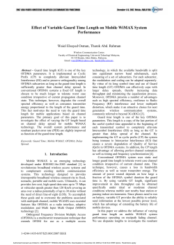 Tharek Abd Rahman 2007 Effect of Variable Guard Time Length