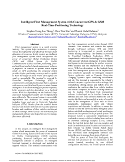 Tharek Abd Rahman 2007 Intelligent Fleet Management System with