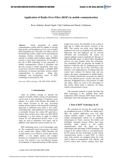 Tharek Abd Rahman 2007 Application of Radio-Over-Fiber (ROF)
