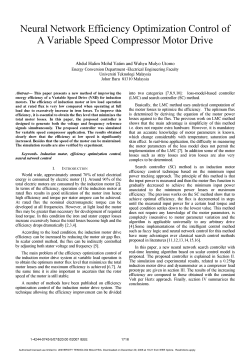 A H Yatim 2007 Neural Network Efficiency Optimization Control