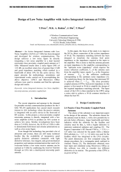 Mohamad Kamal A Rahim 2007 Design of Low Noise Amplifier
