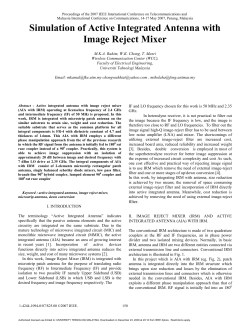 Mohamad Kamal A Rahim 2007 Simulation of Active Integrated Antenna