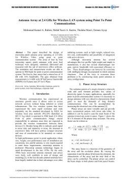 Mohamad Kamal A Rahim 2007 Antenna Array at 2.4 GHz for Wireless