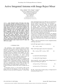 Mohamad Kamal A Rahim 2007 Active Integrated Antenna with Image