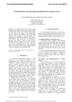Mohamad Kamal A Rahim 2007 Switched Beam Antenna using Omnidirectional