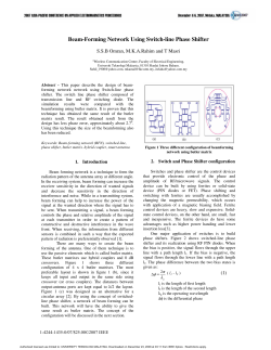 Mohamad Kamal A Rahim 2007 Beam-Forming Network Using Switch-line