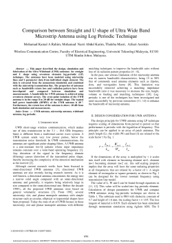 Mohamad Kamal A Rahim 2007 Comparison Between Straight and U Shape