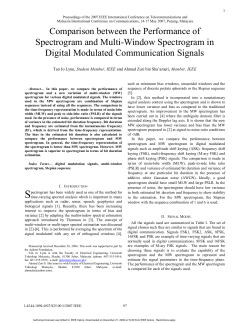 Comparison Between Performance Spectrogram Multi-Window