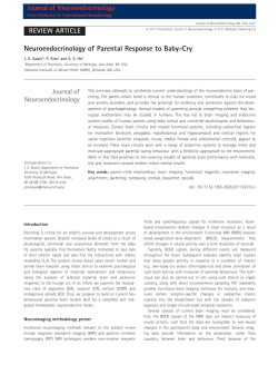 Neuroendocrinology of parental response to baby-cry