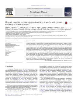 Elevated amygdala responses to emotional faces in youths with chronic irritability or bipolar disorder