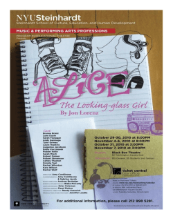 Alice: The Looking Glass Girl Resource Guide