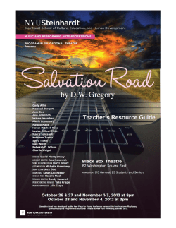 Salvation Road Resource Guide