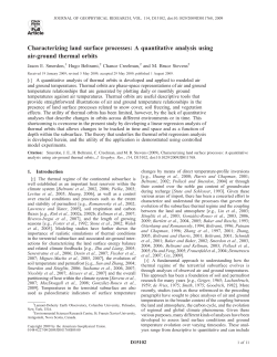 Characterizing land-surface processes: A quantitative analysis using air-ground thermal orbits