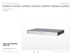 Cisco TelePresence ISDN Link Administrator Guide (IL1.1.2)