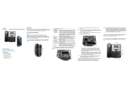 Quick Start Guide for Cisco SPA300 Series Phones - Guide de d&Atilde;&copy;marrage rapide (French, France)