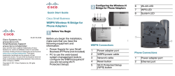 Cisco WBPN Wireless-N Bridge for Phone Adapters