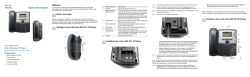 Cisco Small Business Pro SPA 300 Series IP Phone Quick Start Guide