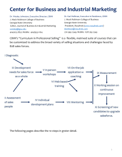 Sales Training Process