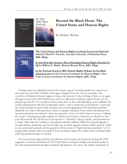 Beyond the Black Heart: The United States and Human Rights