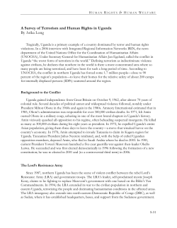 A Survey of Terrorism and Human Rights in Uganda