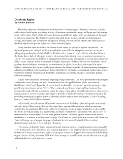 Disability Rights