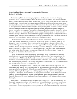 Amazigh Legitimacy through Language in Morocco