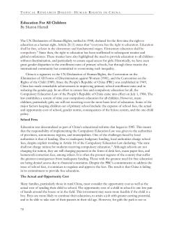 Education For All Children