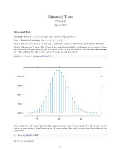 Binomial tests