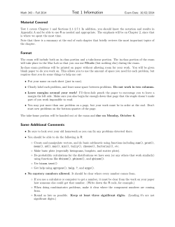 Info Sheet