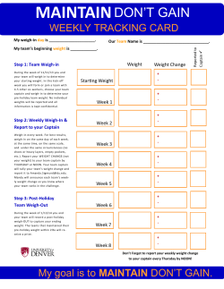 Individual Tracking Card