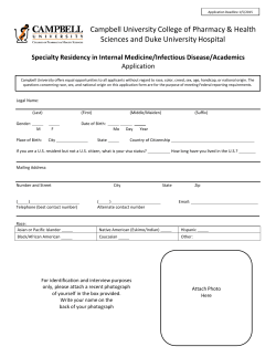 Complete residency application