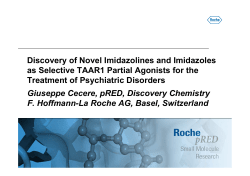 Discovery of novel imidazolines and imidazoles as selective TAAR1 partial agonists for the treatment of psychiatric disorders