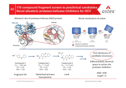 176 compound fragment screen to preclinical candidates novel allosteric protease-helicase inhibitors for HCV
