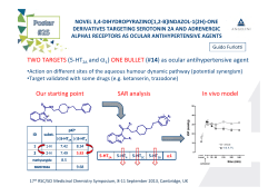 Novel 3,4-dihydropyrazino[1,2-b]indazol-1(2H)-one derivatives targeting serotonin 2A and adrenergic alpha1 receptors as ocular antihypertensive agents