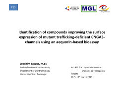 Identification of compounds improving the surface expression of mutant trafficking-deficient CNGA3‐channels using an aequorin‐based bioassay