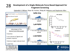 Development of a single‐molecule force‐based approach for fragment screening