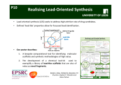 Realising lead‐oriented synthesis
