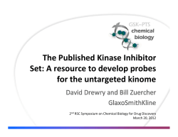 The Published Kinase Inhibitor Set: a resource to develop probes for the untargeted kinome