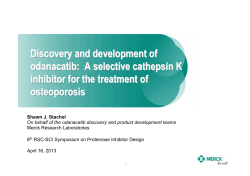 Discovery and development of Odanacatib: a selective cathepsin K Inhibitor for the treatment of osteoporosis