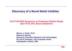 Discovery of a novel notch inhibitor