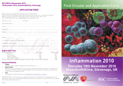 Inflammation 2010 - Event Flyer