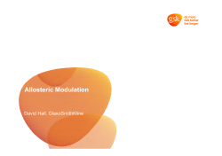 Allosteric modulation of G protein-coupled receptors: alternative ways to train slippery serpent(ine)s