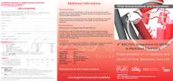 4th RSC/SCI Symposium on GPCRs in Medicinal Chemistry - 17-19 September 2012