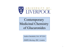 Contemporary medicinal chemistry of glucuronides