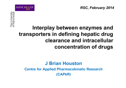 Interplay between enzymes and transporters in defining hepatic drug clearance and intracellular concentration of drugs